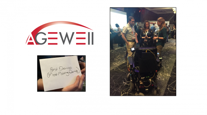 CanWheeler, Emma Smith, wins “Most Moving Demo” at the 2016 AGEWELL Annual Conference